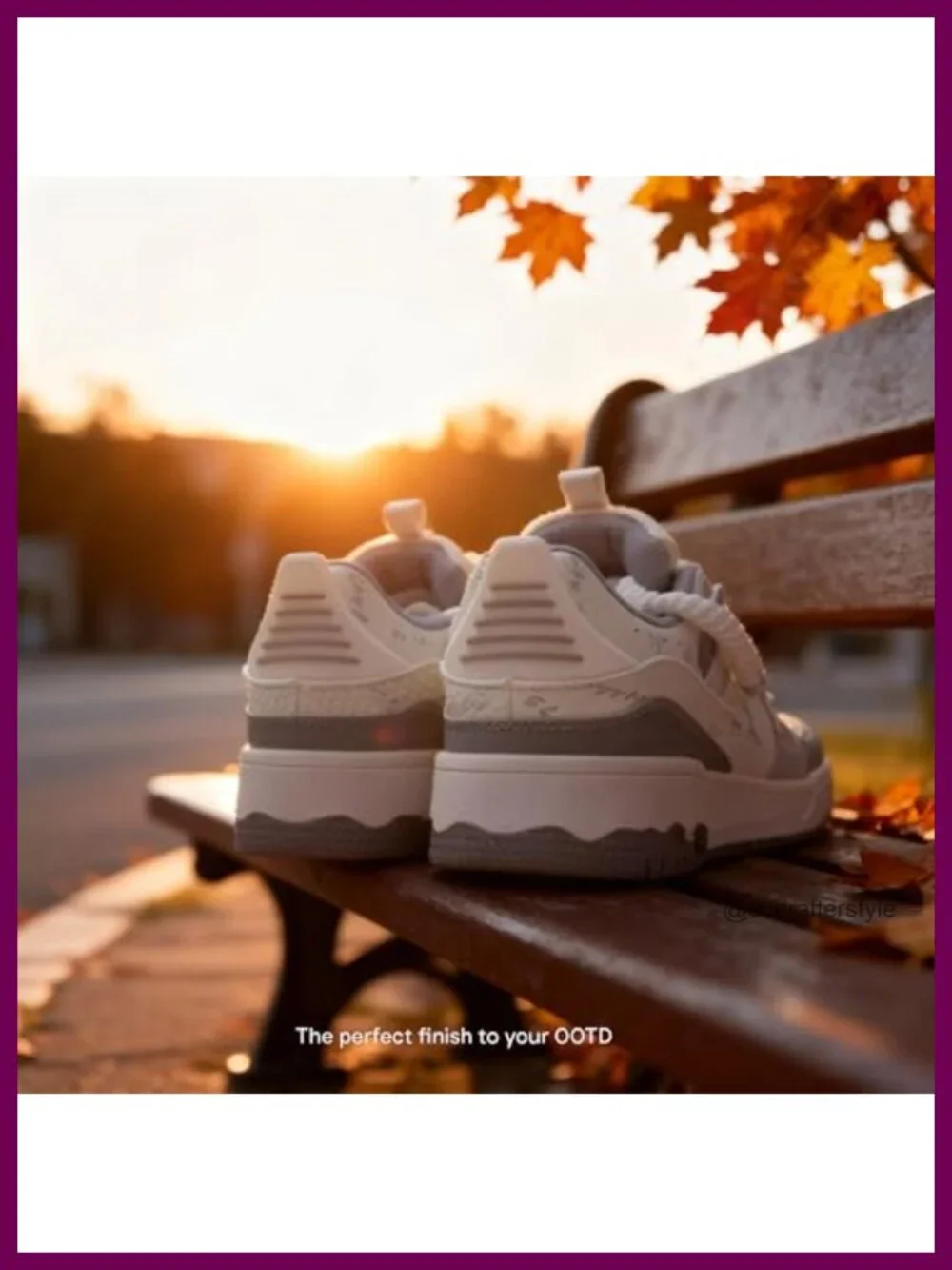 Unisex Chunky Platform Skate Shoes Faux Leather Arch Support Anti-Slip Sneakers